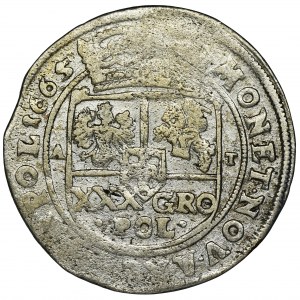 Jan II Kazimierz, Tymf Bydgoszcz 1665 AT - SALVS
