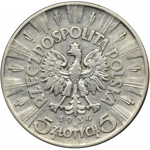 Piłsudski, 5 złotych 1934