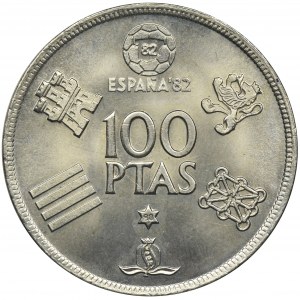 Hiszpania, Juan Karol I, 100 peset, 1980 - Mundial 1982