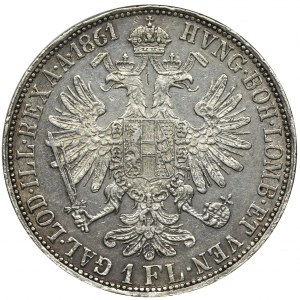 Austria, Franciszek Józef I, 1 Floren Wiedeń 1861 A