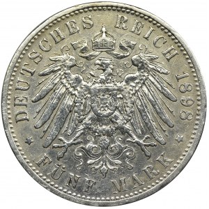 Niemcy, Królestwo Prus, Wilhelm II, 5 Marek Berlin 1898 A