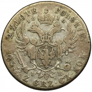 Polish Kingdom, 2 zloty Warsaw 1816 IB