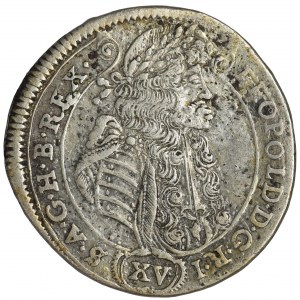 Węgry, Leopold I, 15 Krajcarów Kremnica 1689 KB