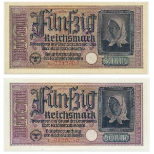 Niemcy, zestaw 50 Reichsmark (1939-44) (2 szt.)