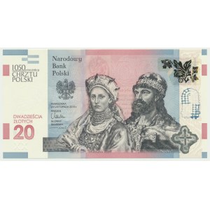 20 złotych 2015 - 1050 rocznica chrztu Polski