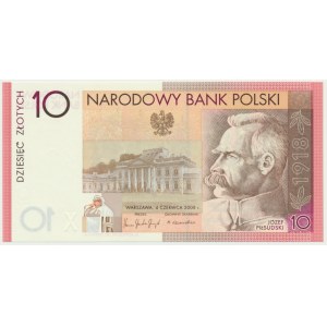 10 złotych 2008 - 90. Rocznica Odzyskania Niepodległości