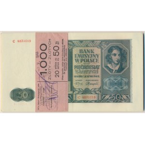 Paczka bankowa, 50 złotych 1941 - C - (20 szt.)