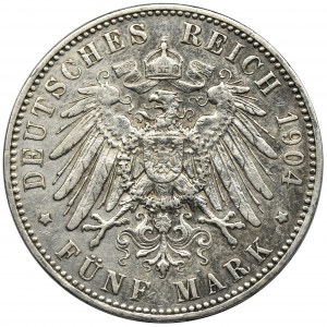 Niemcy, Królestwo Prus, Wilhelm II, 5 Marek Berlin 1904 A