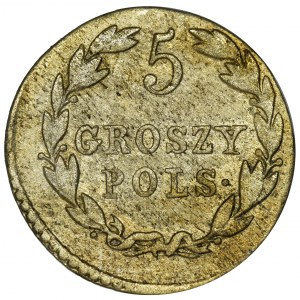 Królestwo Polskie, 5 groszy Warszawa 1822 IB - RZADKIE