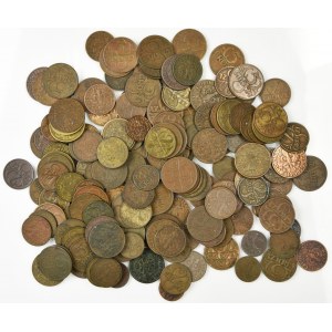 Set, Mix of pennies 1 - 5 pennies 1923-1939 - 441 grams