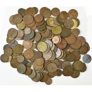 Set, Mix of pennies 1 - 5 pennies 1923-1939 - 441 grams