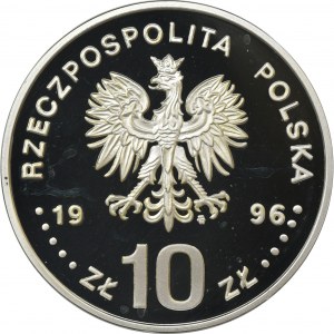 10 złotych 1996, Zygmunt II August, Półpostać - RZADKA