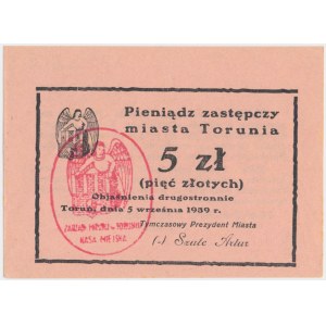 Toruń, 5 Zloty 1939 - selten