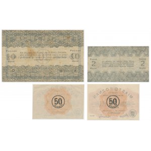 Poznan, set of vouchers from 1919 (4 pieces).