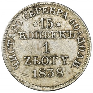 15 kopiejek = 1 złoty Warszawa 1838 MW