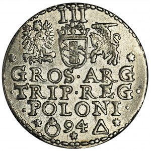 Sigismund III Vasa, 3 Groschen Marienburg 1594