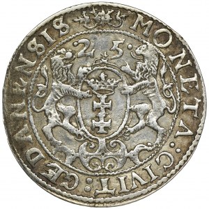Sigismund III Vasa, 1/4 Thaler Danzig 1625 - P•
