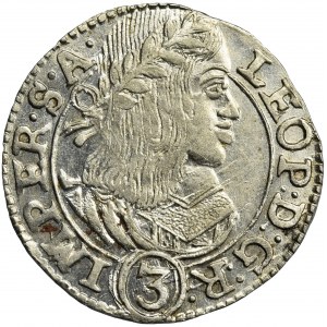 Austria, Leopold I, 3 Krajcary Praga 1659