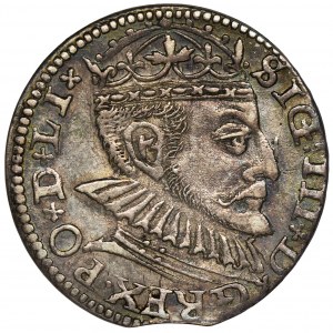 Zygmunt III Waza, Trojak Ryga 1590 - RZADKI, duża głowa