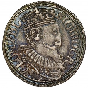 Zygmunt III Waza, Trojak Olkusz 1597 - wąskie rondo
