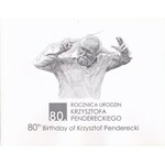 PWPW, 80. rocznica urodzin Krzysztofa Pendereckiego (2013) - KP - w dedykowanym folderze