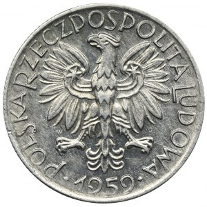 5 złotych 1959 Rybak - Słoneczko