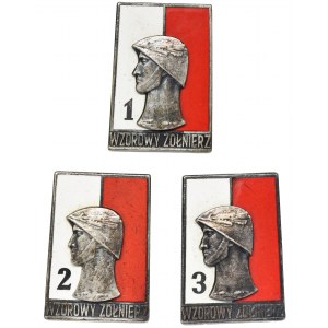 Polska, Odznaka Wzorowy Żołnierz - 1,2 i 3 klasa - wzór 1968