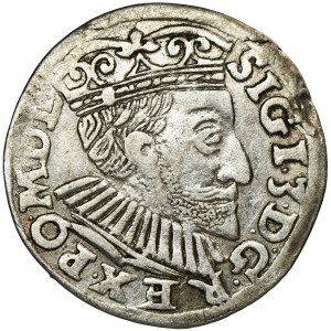 Sigismund III Vasa, 3 Groschen Posen 1591 - wide head