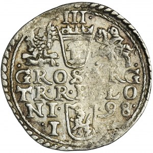 Sigismund III Vasa, 3 Groschen Olkusz 1598