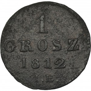 Duchy of Warsaw, 1 groschen Warsaw 1812 IB