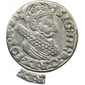 Sigismund III Vasa, 3 Groschen Krakau 1623 - UNLISTED, RARE