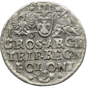 Zygmunt III Waza, Trojak Kraków 1623 - NIENOTOWANY, RZADKI