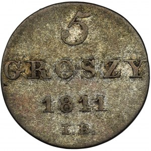 Księstwo Warszawskie, 5 Groszy Warszawa 1811 IB
