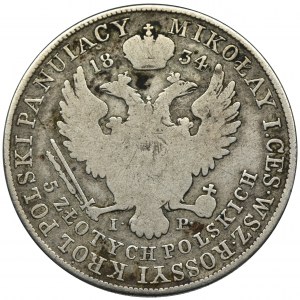 Polish Kingdom, 5 Zloty Warsaw 1834 IP