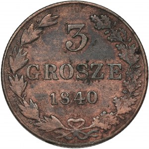 3 grosze Warszawa 1840 MW