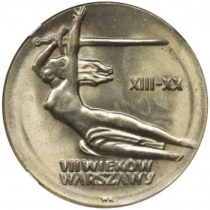10 złotych 1965 VII Wieków Warszawy, Nike - NGC MS66
