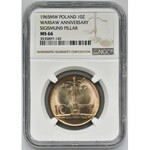 10 złotych 1965 Duża Kolumna - NGC MS66