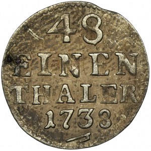 Augustus III of Poland, 1/48 Thaler Dresden 1738 FWôF