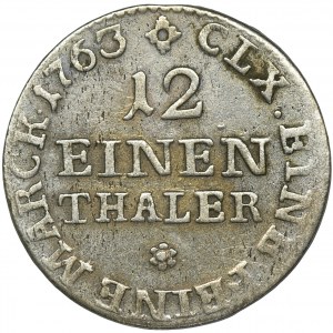 Friedrich Christian, 1/12 Thaler Dresden 1763 FWôF