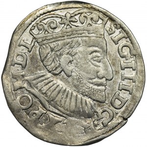 Sigismund III Vasa, 3 Groschen Posen 1591 - wide head