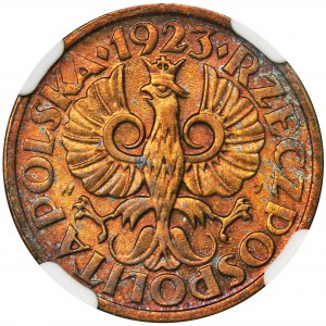 5 groszy 1923 Mosiądz - NGC MS63