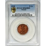 5 groszy 1938 - PCGS MS65 RD