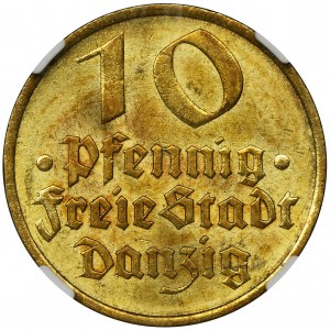 Free City of Danzig, 10 pfennig 1932 - NGC MS64