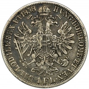Austria, Franz Joseph I, 1 Floren Wien 1858