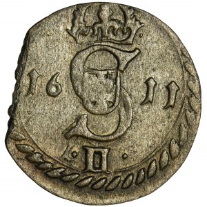 Sigismund III Vasa, 2 Denarius Vilnius 1611