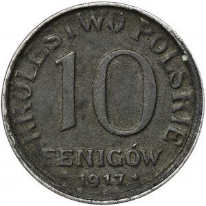 Polish Kingdom, 10 fennig 1917