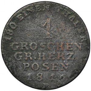 Grand Duchy of Posen, Friedrich Wilhelm III, 1 Groschen Breslau 1816 B