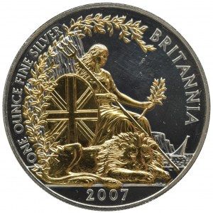 Great Britain, Elizabeth II, 2 Pounds 2007 Britannia - 1 Oz
