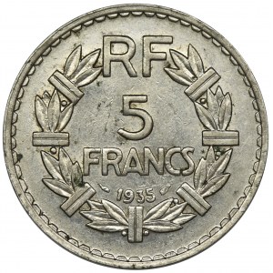France, III Republic, 5 Francs Paris 1935
