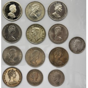 Set, Great Britain and colonies (13 pcs.)